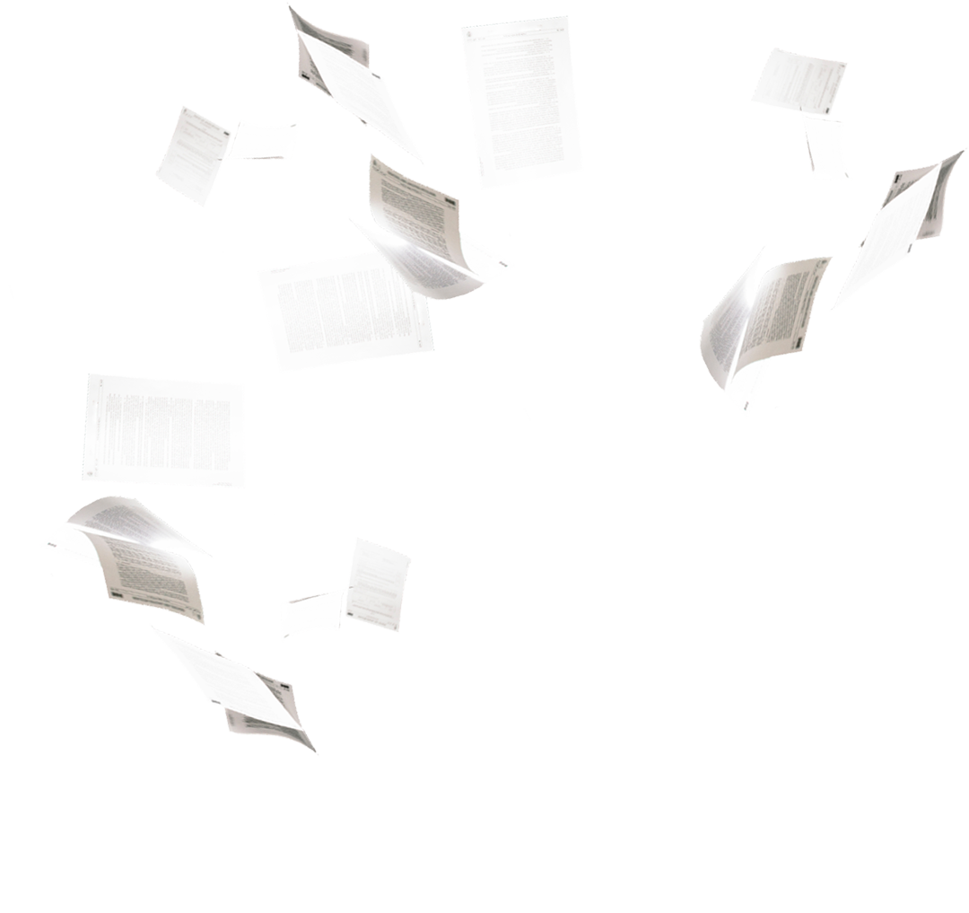 paper documents falling